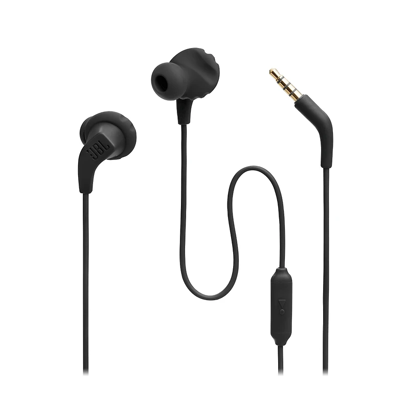 Jbl Endurance Run 2 Waterproof In Ear Wired Headphones-Black