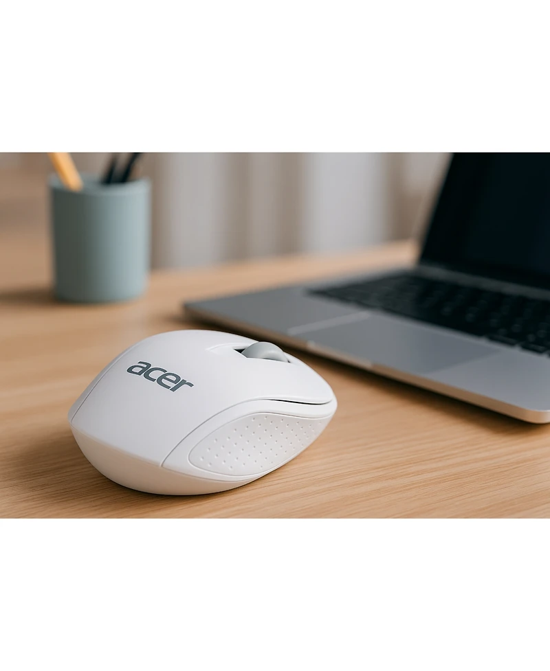 Acer Rf Wireless Mouse M501 (White) – Works with Chromebook, Usb Plug and Play for Right/Left Handed Users