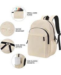 15.6 inch Basic Backpack for Men, Travel Backpack Carry on, Water Resistant School Backpacks for Teens, College Back Pack Bookbag for Boys Girls, Work