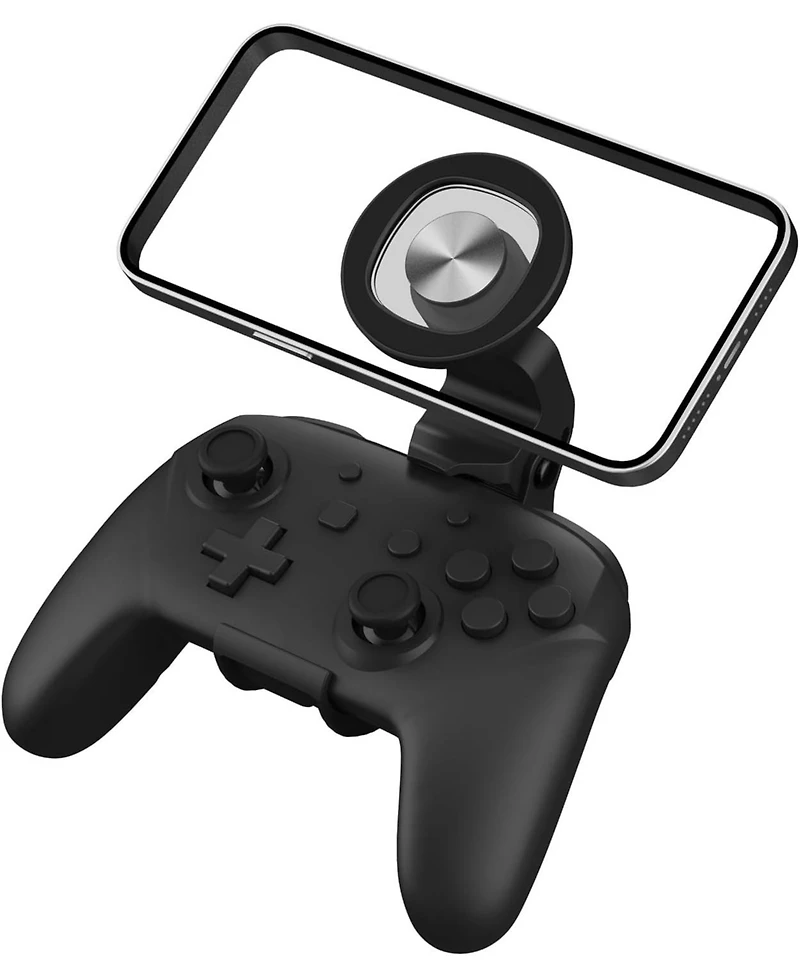 Nbcp Magnetic Phone Mount Clip for Switch & Switch Lite Pro Controller – Adjustable Mag-Safe Holder for Gaming with iPhone 12+ and Android Phon