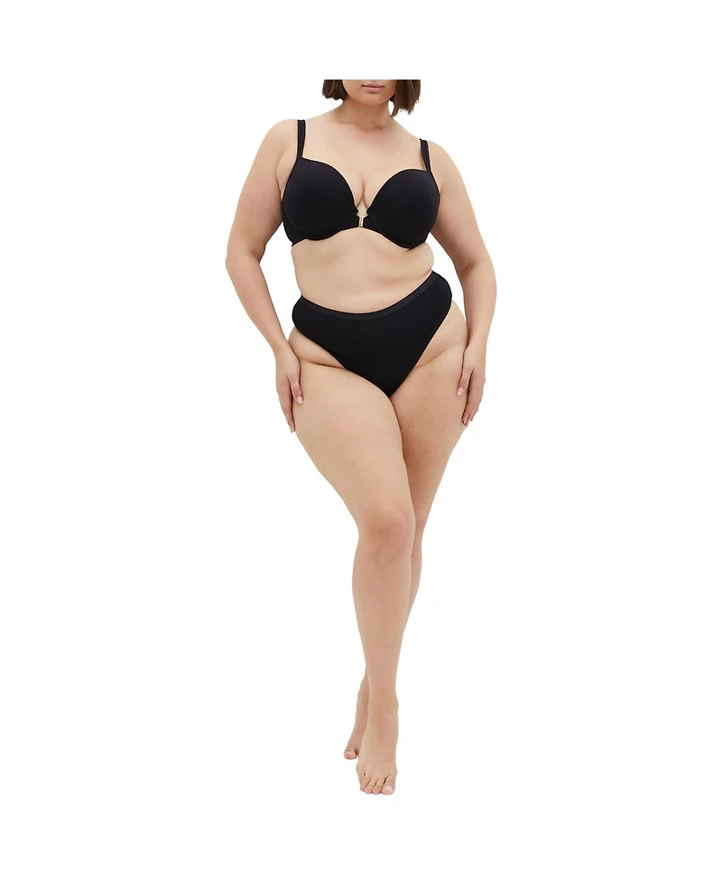 City Chic Plus 3 Pack Cotton Thong