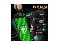 Hitway Folding Electric Bicycle for Adults with 20-Inch Fat Tires Snow E-Bike