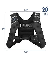 Mecale Training Weight Vest Workout Equipment with Adjustable Buckles and Mesh Bag