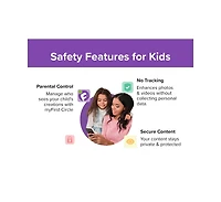 myFirst Camera 50 (Purple) New Ai Editor Camera for Kids, 20MP Photos 1080P Video, Front & Selfie Lens, Birthday Gifts for Boys & Girls Ages 4-15 Port