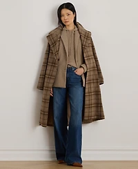 Lauren Ralph Women's Double-Breasted Wool-Blend Twill Blazer