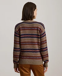Lauren Ralph Women's Fair Isle V-Neck Sweater