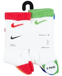 Nike Little Unisex 6-Pack Color Pop Socks