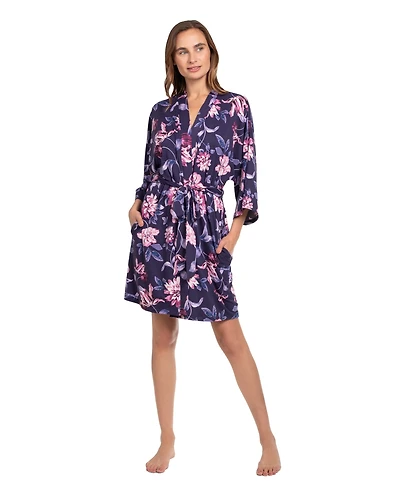 Linea Donatella Women's Jazlynn Knit Wrapper Robe