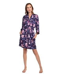 Linea Donatella Women's Jazlynn Knit Wrapper Robe