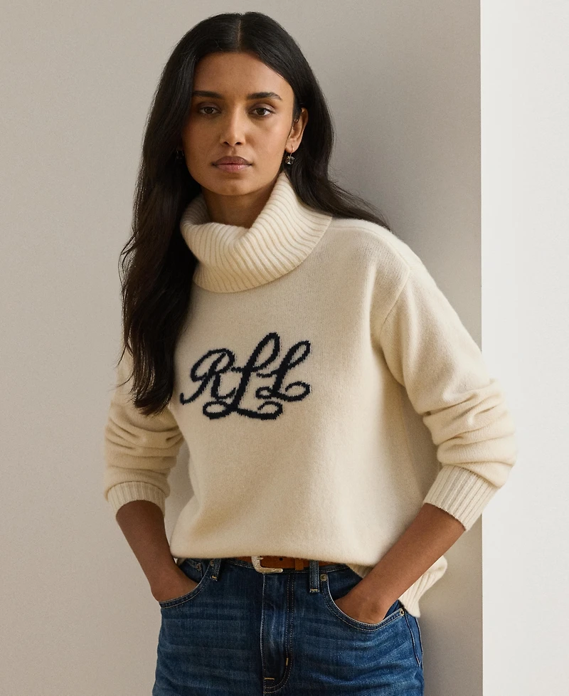 Lauren Ralph Women's Cashmere Jamarni Long Sleeve Sweater