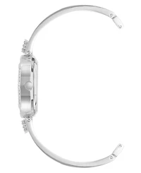 Anne Klein Women's Quartz Silver-Tone Metal Alloy Bangle Watch Set, 28mm