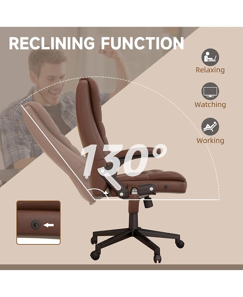 Homcom High-Back Vibration Massage