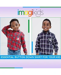 Nightmare Before Christmas Boys Disney Flannel Button Down Dress Shirt