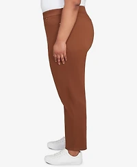 Alfred Dunner Plus Size Mount Laurel Allure Front Pocket Pull On Short Length Pants