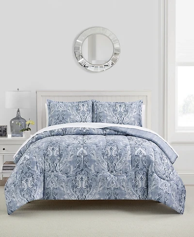 Sunham Leah Damask 3-Pc. Comforter Sets