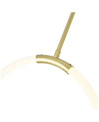 Cwi Lighting 26" Metal Hoops 1 Light Led Chandelier