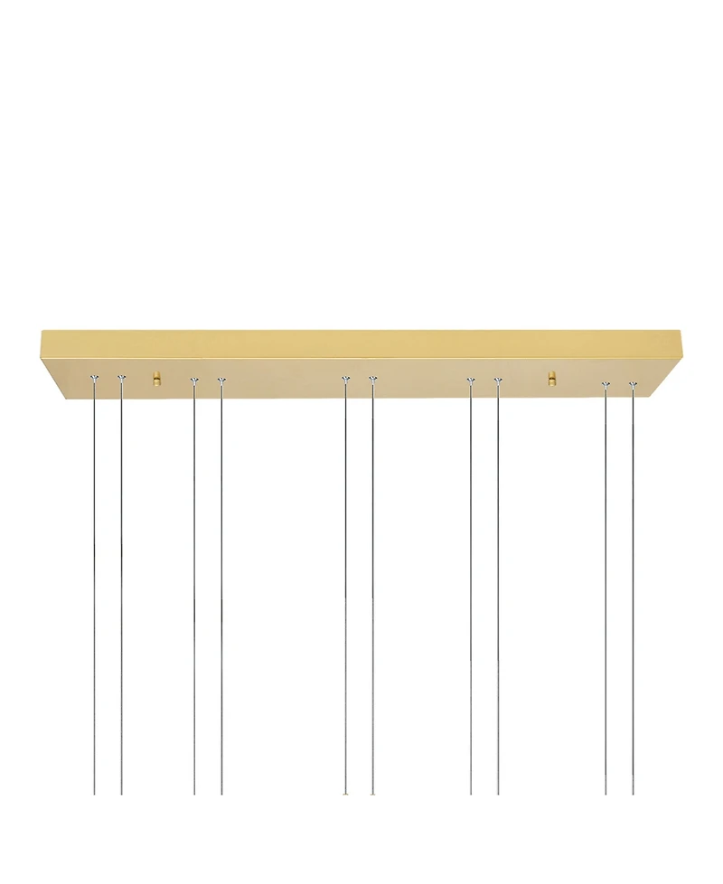 Cwi Lighting 27" Metal Hoops 5 Light Led Chandelier