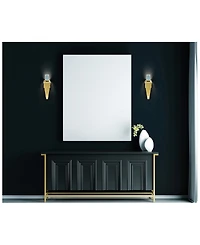 Cwi Lighting 16" Metal Catania Led Integrated Wall Light