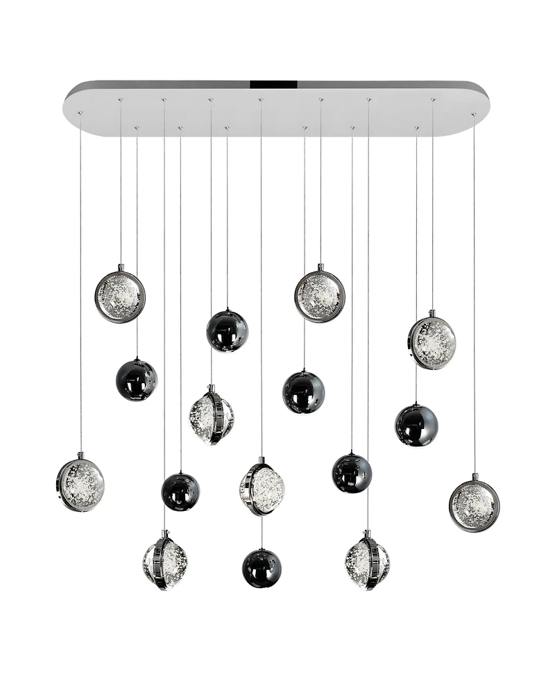 Cwi Lighting 37" Metal Salvador Led Integrated Chandelier