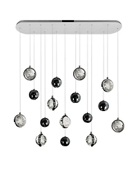 Cwi Lighting 37" Metal Salvador Led Integrated Chandelier