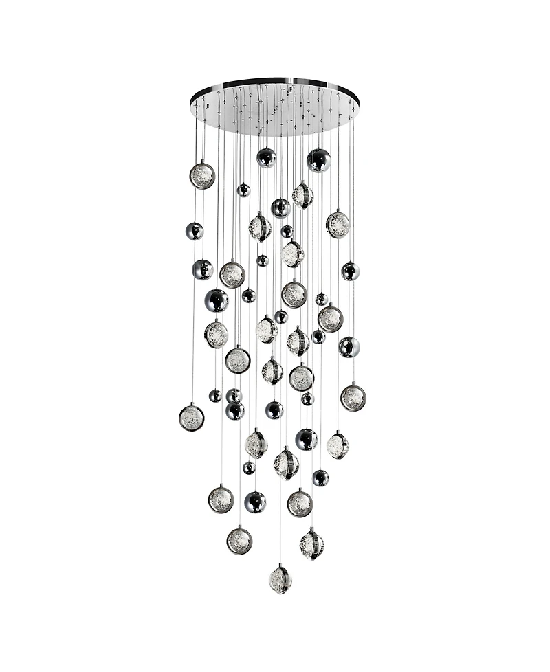 Cwi Lighting 89" Metal Salvador Led Integrated Chandelier