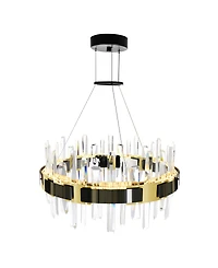 Cwi Lighting 26" Metal Aya Led Integrated Chandelier