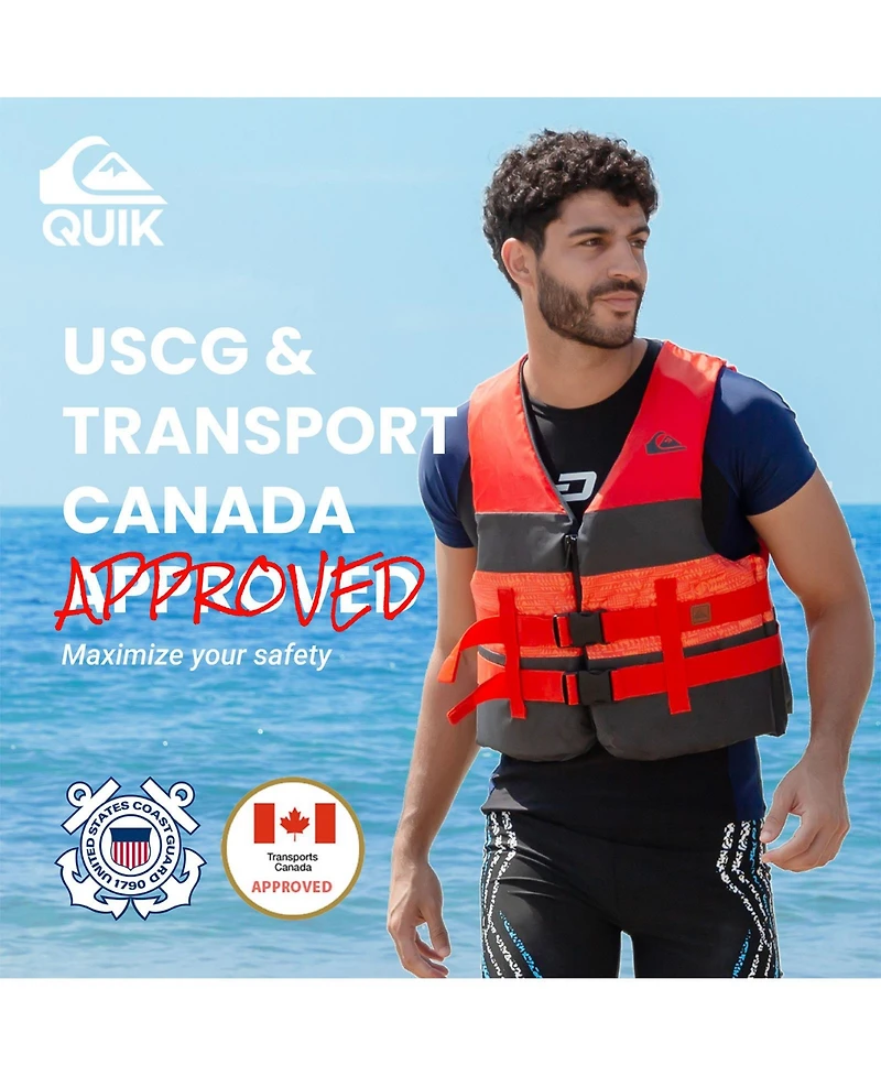 Quiksilver Uscg Approved Adult Life Vest