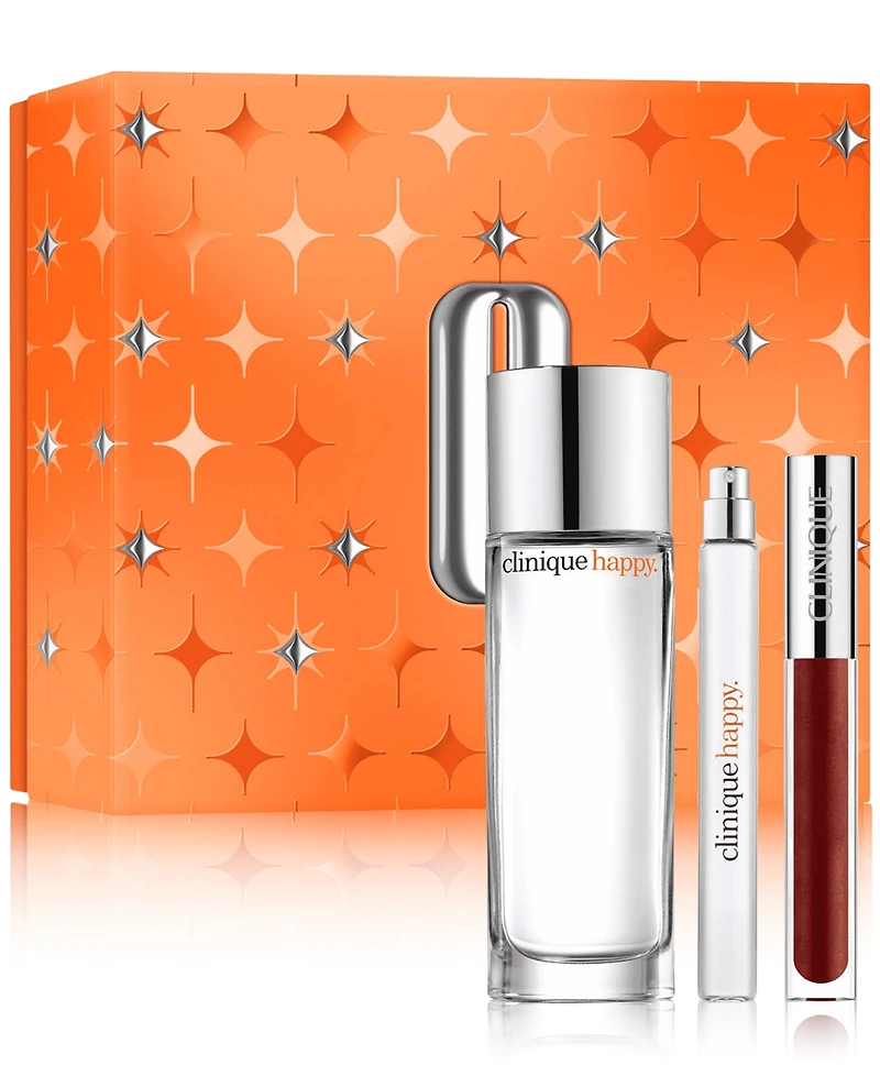 Clinique 3-Pc. Perfectly Happy Perfume & Lip Gloss Gift Set