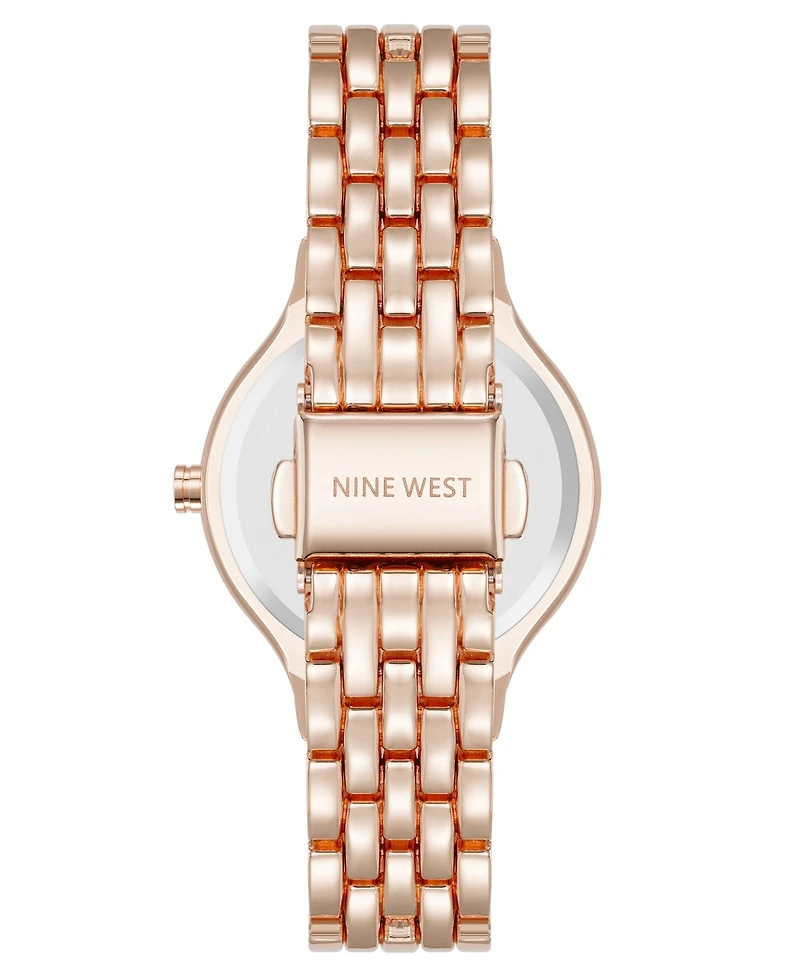 Anne Klein Women's Quartz Essential Rose Gold-Tone Metal Alloy Watch, 34mm