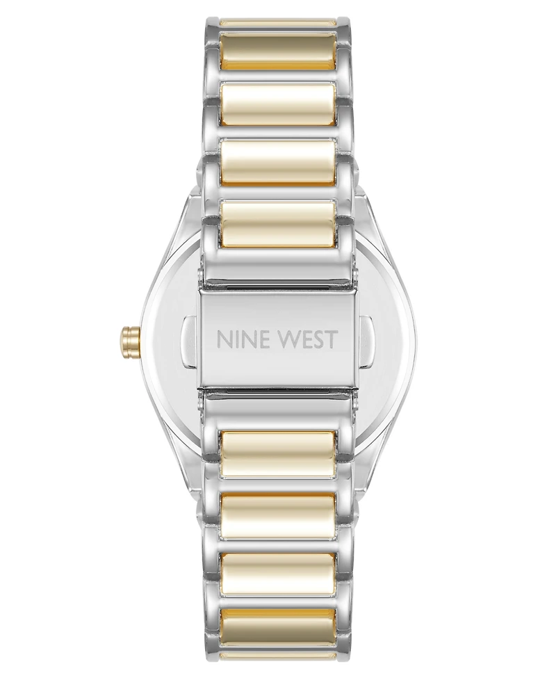 Anne Klein Women's Quartz Easy-to-Read Silver-Tone and Gold-Tone Metal Alloy Watch, 34mm