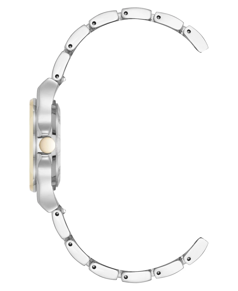 Anne Klein Women's Quartz Iconic Silver-Tone and Gold-Tone Metal Alloy Watch, 35mm
