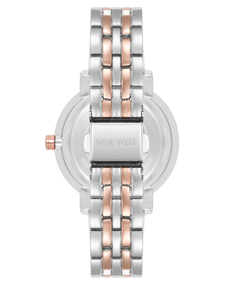 Anne Klein Women's Quartz Premium Gray and Two-Tone Metal Alloy Watch, 35mm