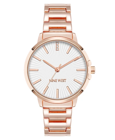 Anne Klein Women's Quartz Classic Rose Gold-Tone Metal Alloy Watch, 35mm