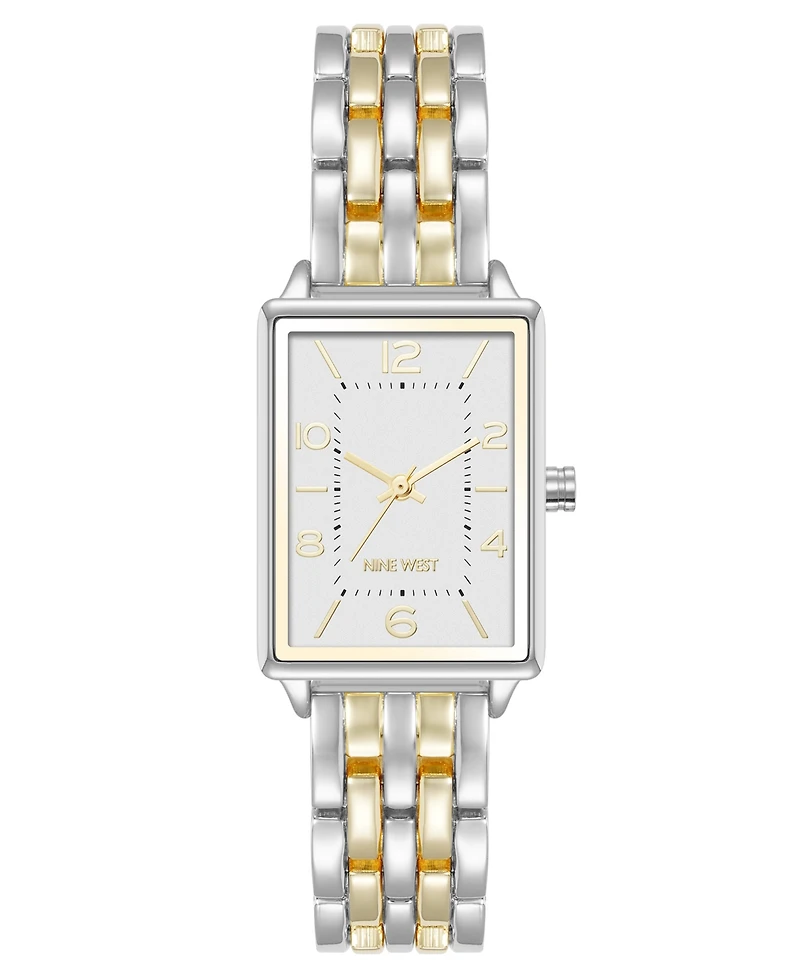 Anne Klein Women's Quartz Casual Silver-Tone and Gold-Tone Metal Alloy Watch, 23mm