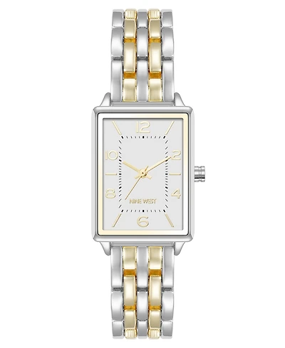 Anne Klein Women's Quartz Casual Silver-Tone and Gold-Tone Metal Alloy Watch, 23mm