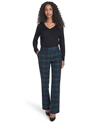 Tommy Hilfiger Women's Watch Plaid Bootcut Trousers