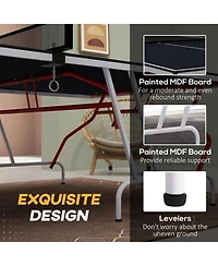 Soozier Full Size Ping Pong Table, Folding Table Tennis Table,