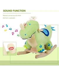 Qaba Rocking Horse Dinosaur Rocker with Realistic Sounds