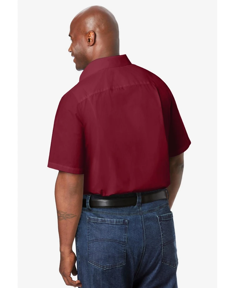 KingSize Big & Tall Wrinkle-Free Short-Sleeve Dress Shirt