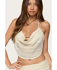 Edikted Women's Anja Backless Layered Bra Top