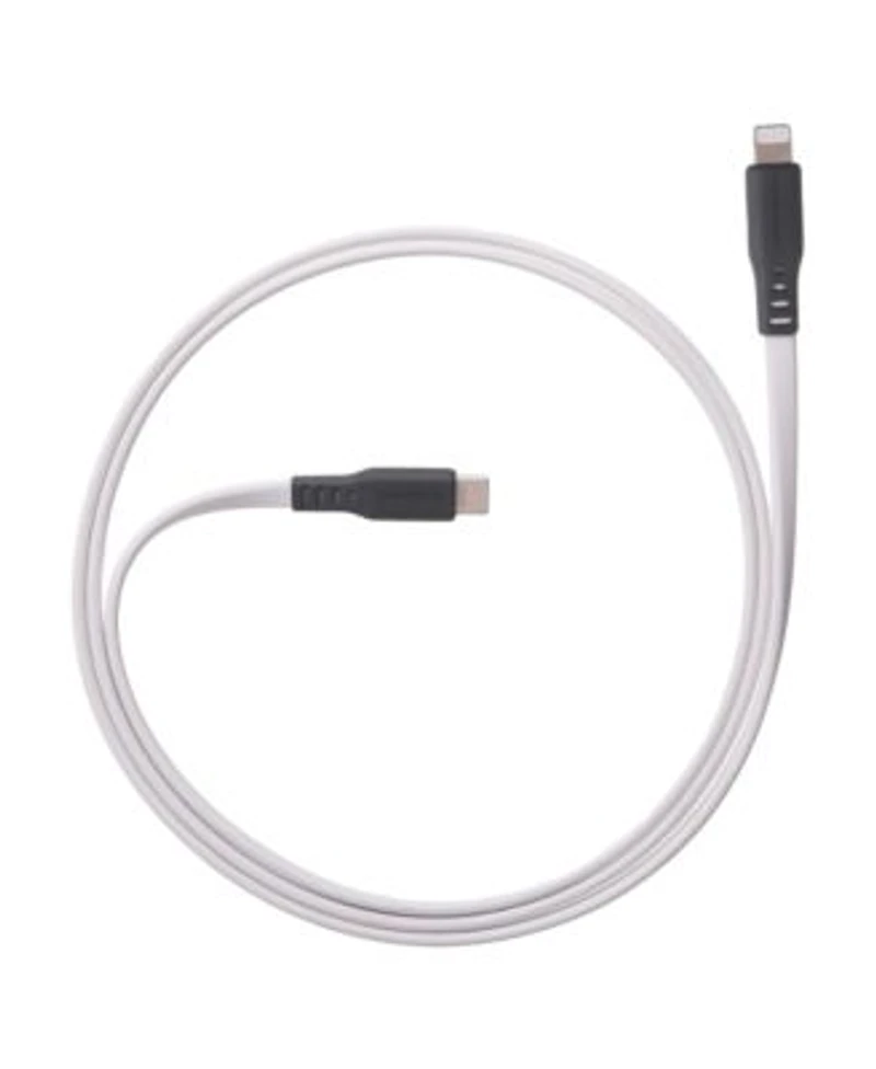 Ventev Flat Usb C to Apple Lightning High Speed Tangle-Free 6 Foot Cabl