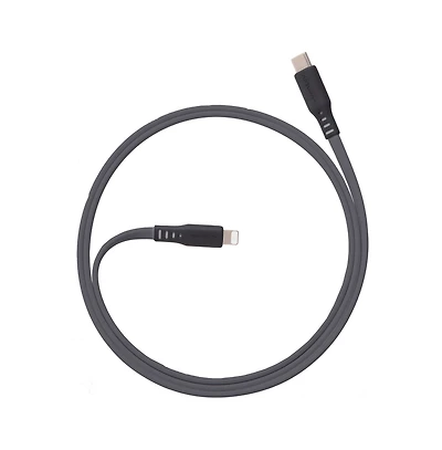 Ventev Flat Usb C to Apple Lightning High Speed Tangle-Free 6 Foot Cabl
