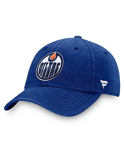 Fanatics Men's Royal Edmonton Oilers Core Primary Logo Adjustable Hat