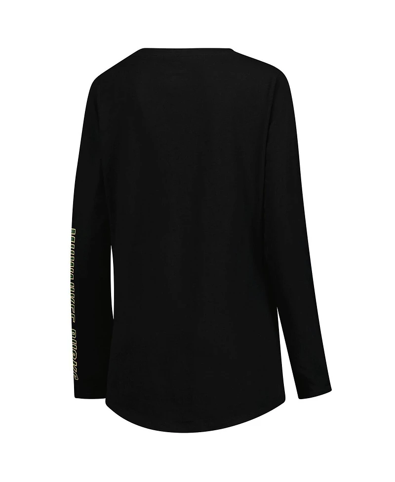 Fanatics Women's Black Milwaukee Bucks Top Baller Long Sleeve T-Shirt