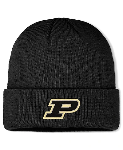 Top of the World Men's Black Purdue Boilermakers Logo Cuffed Knit Hat