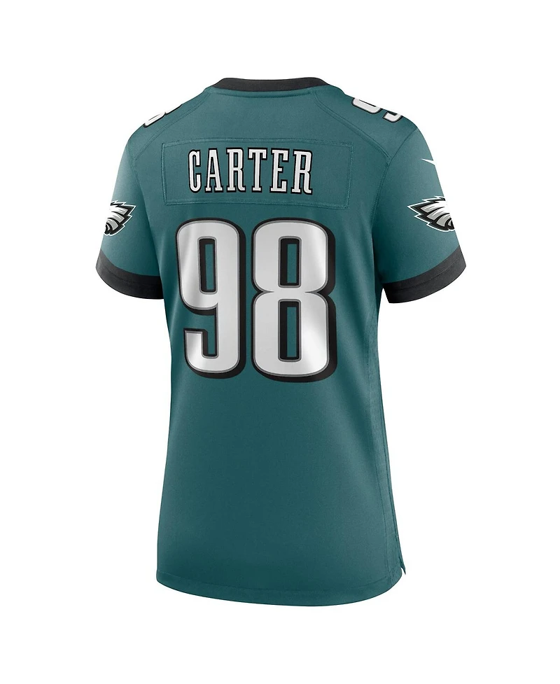 Nike Women's Jalen Carter Midnight Green Philadelphia Eagles Team Game Jersey