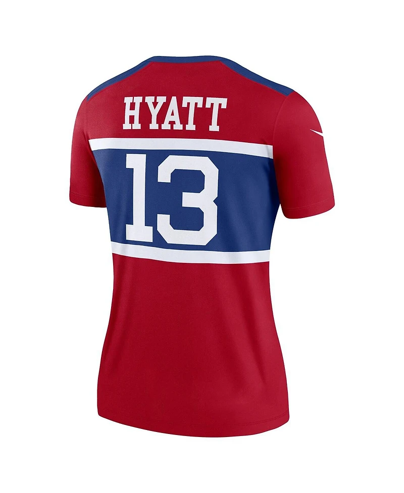 Nike Women's Jalin Hyatt Red New York Giants Alternate Legend Player Performance Top
