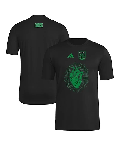 Adidas Men's Black Austin Fc 2025 Jersey Hook Aeroready T-Shirt