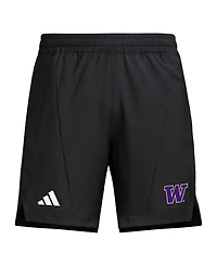 Adidas Men's Black Washington Huskies Program Woven Training Shorts
