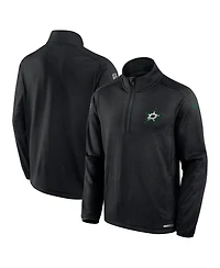 Fanatics Men's Black Dallas Stars Authentic Pro Rink Quarter-Zip Sweatshirt